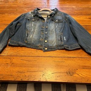 Cropped Jean jacket NWOT